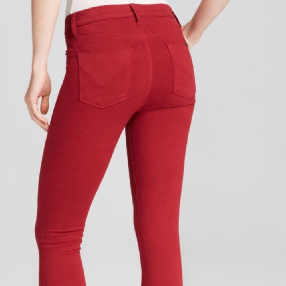 Hudson Red Skinny Nico Midrise size 25